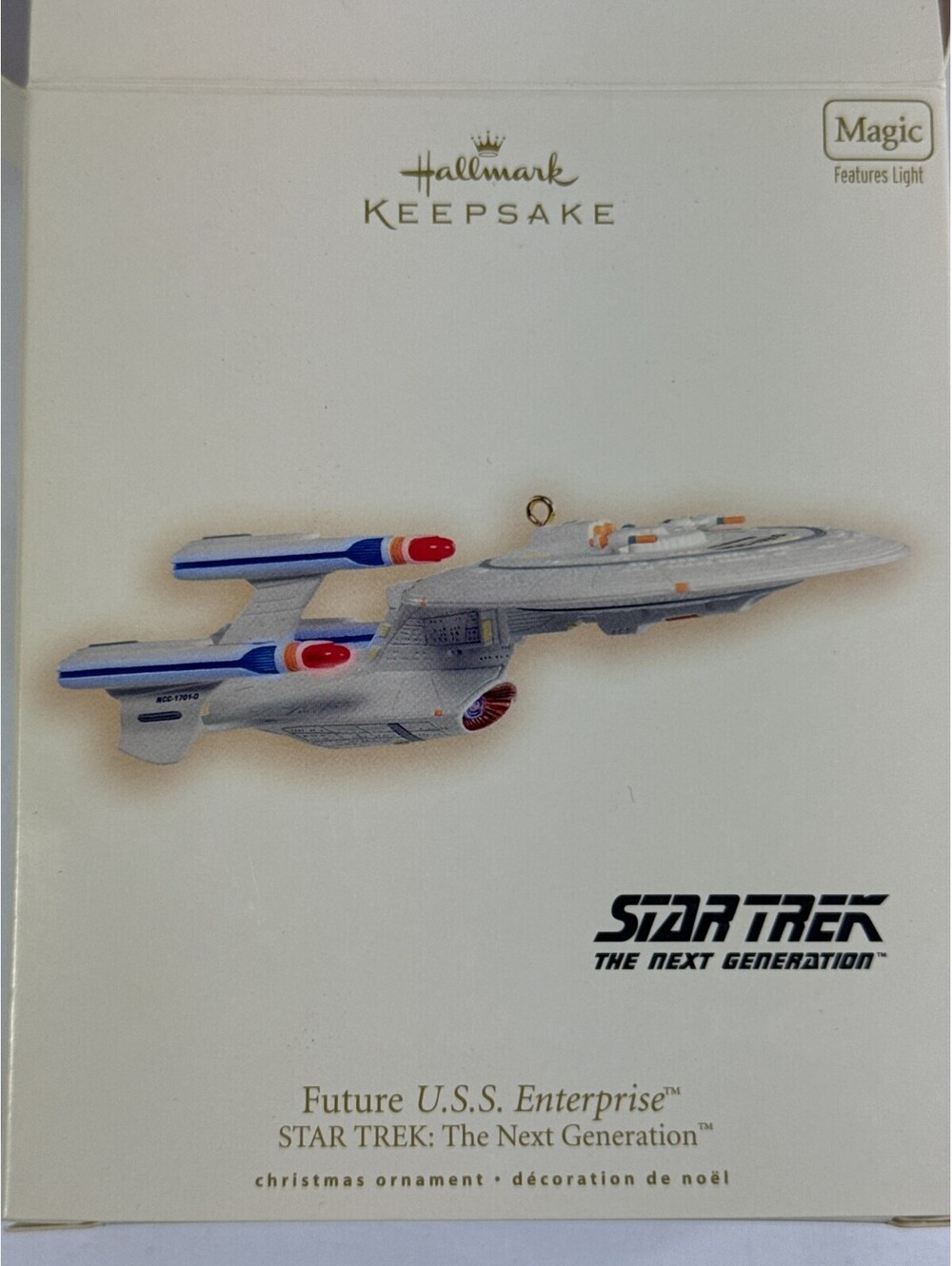 Hallmark Keepsake 2007 Star Trek TNG Future USS Enterprise NCC-1701-D